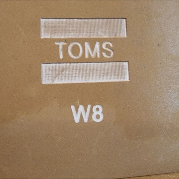 Tom's Jutti Neat Black Suede Flats Slip on Shoes Women's Size 8W - Picture 12 of 14